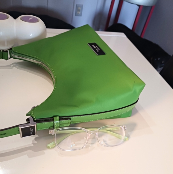 Kate Spade Sam Green Shoulder Bag Nylon - Picture 4 of 7